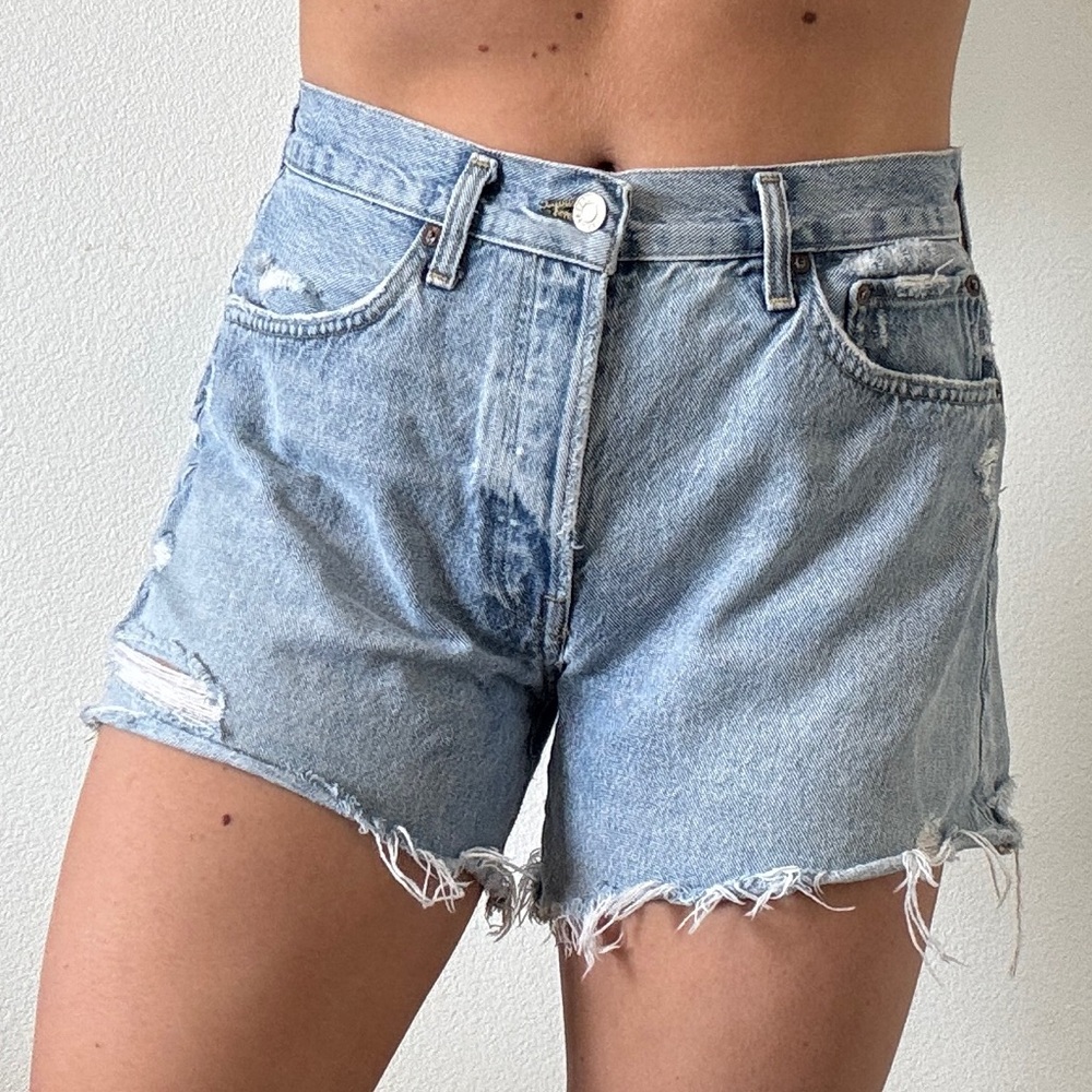 Agolde Light Wash Shorts